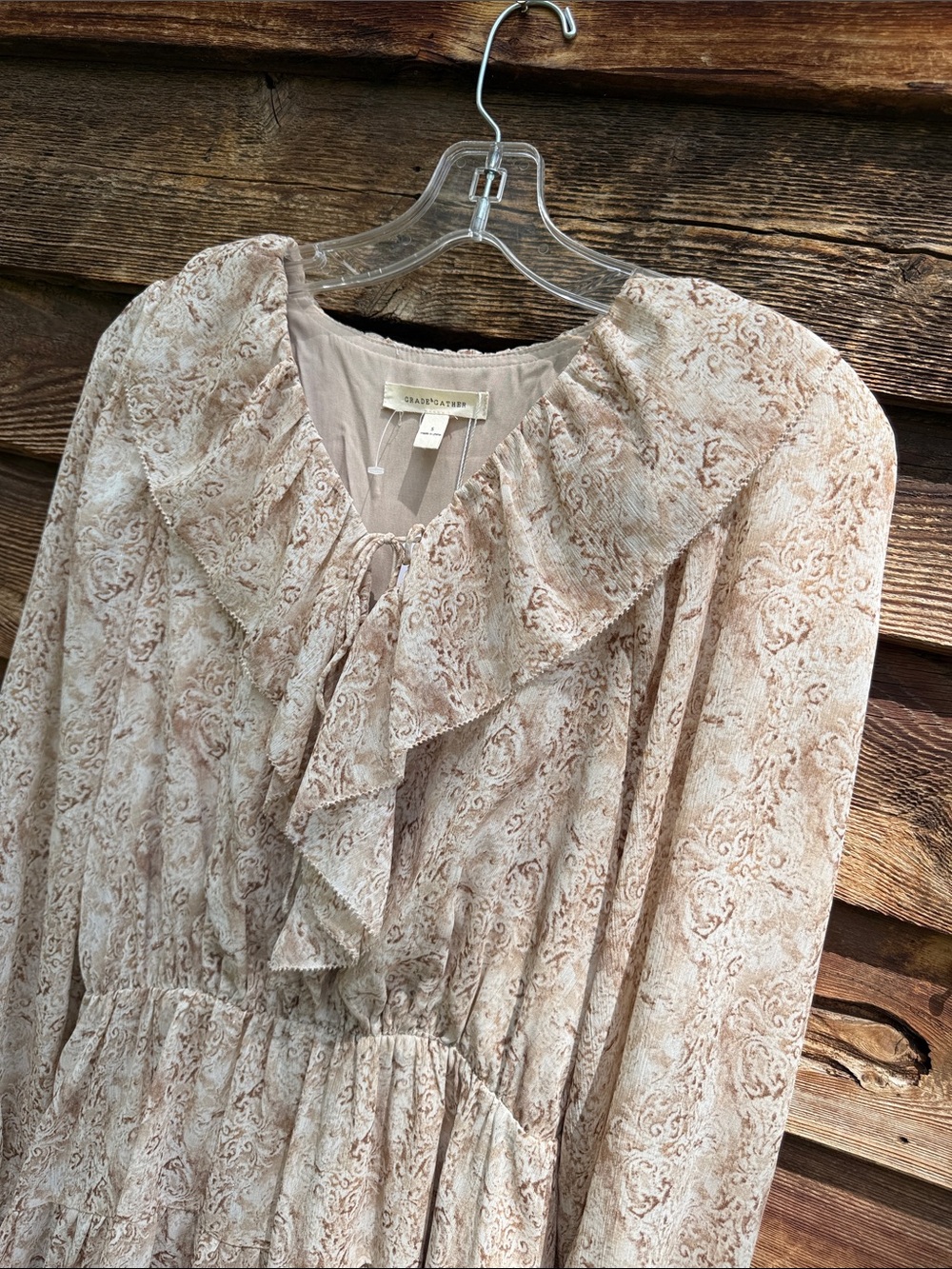 Grade & gather poppy dress au lait